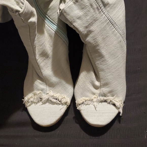 FINAL PRICE. JEAN KNEE HIGH BOOTS - Picture 2 of 2